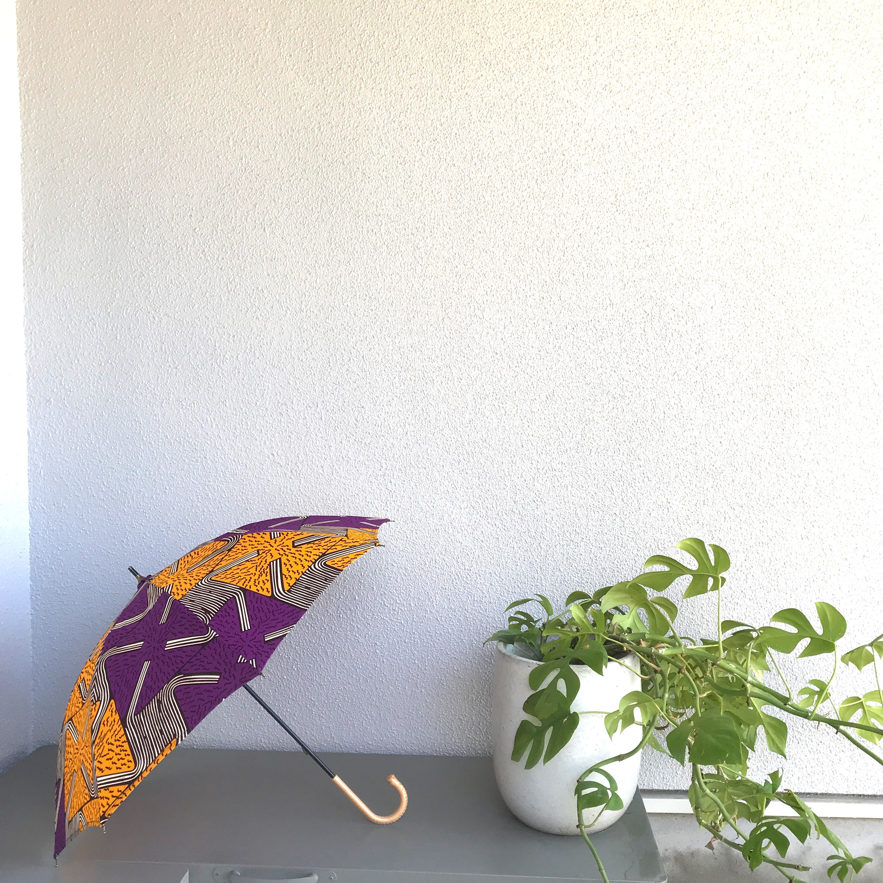 アフリカン　プリント　小さな日傘