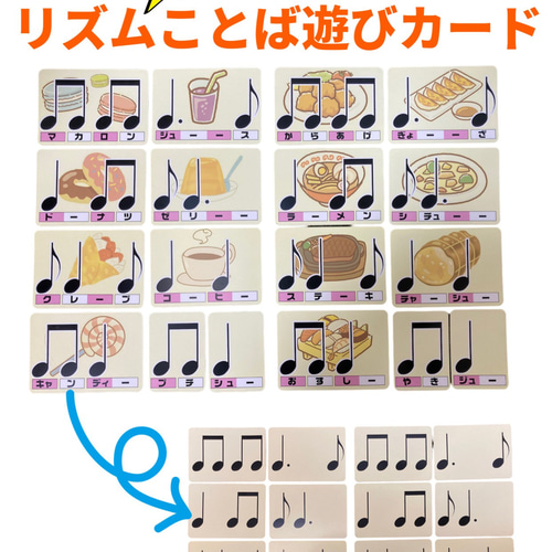 リズムdeことば遊びカード ポストカード まりっぺ 通販｜Creema 