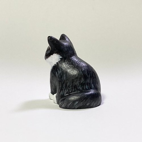 白黒ハチワレ猫の置物 その他アート 猫ハウス 通販 15890164 白黒ハチワレ猫の置物 その他アート 猫ハウス 通販 15890164