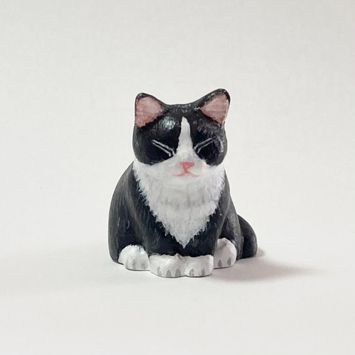 ン 大人気 新品 ノ その他アート 白黒ハチワレ猫の置物 猫ハウス 15890164 通販 絵画