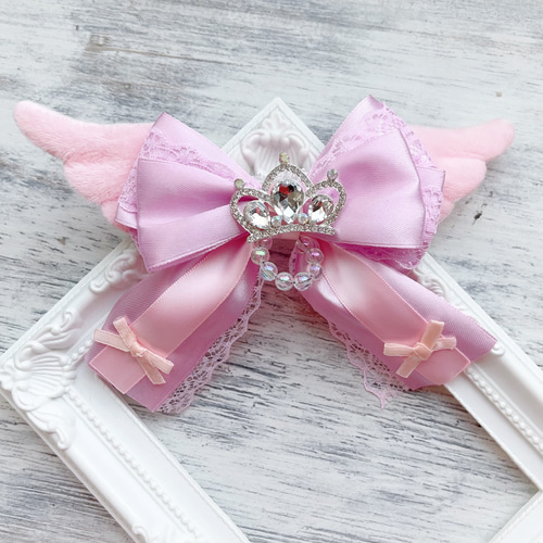 ☆再販 キンブレリボン ペンライトリボン ピンク 羽 クラウン その他