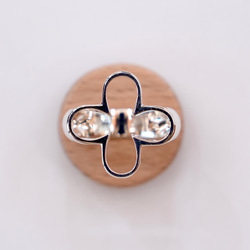 シルバーのお花のリング 《silver925》シンプルな大振り指輪 2枚目の画像