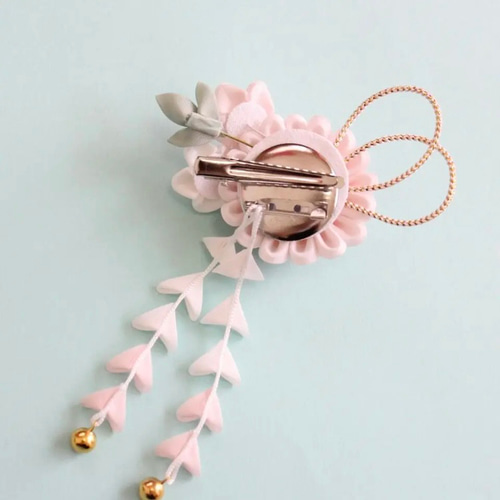 つまみ細工☆髪飾り☆七五三☆卒業式 3歳 7歳 2wayクリップ&Uピン