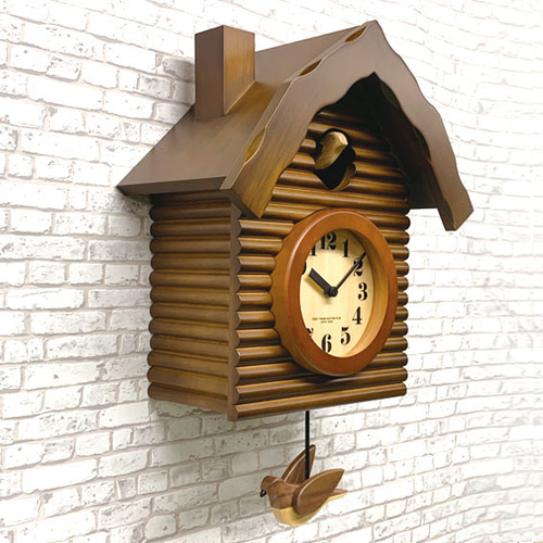 リズム(RHYTHM) 鳩時計 掛け時計 【 日本製 】 Made in Japan カッコー