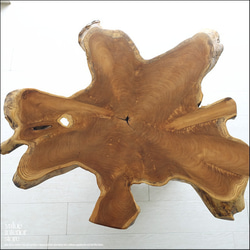 一枚板 無垢材 プリミティブサイドテーブルWS01 カフェテーブル コーヒーテーブル 花台 飾り棚 ナチュラル 三大銘木 6枚目の画像