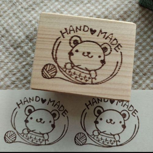 くまくま様専用ページ』消しゴムはんこ 消しゴムはんこNo.111 ちびくま