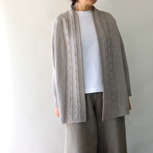 ARTS&SCIENCE リネンカーディガン ARTS&SCIENCE - ARTS&SCIENCE アーツ&サイエンス リネン ニット