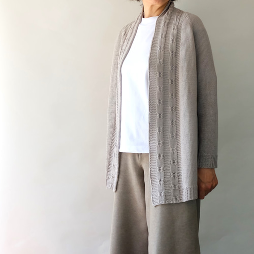 美品 エヴァムエヴァ リネンウールショールカラーワンピース