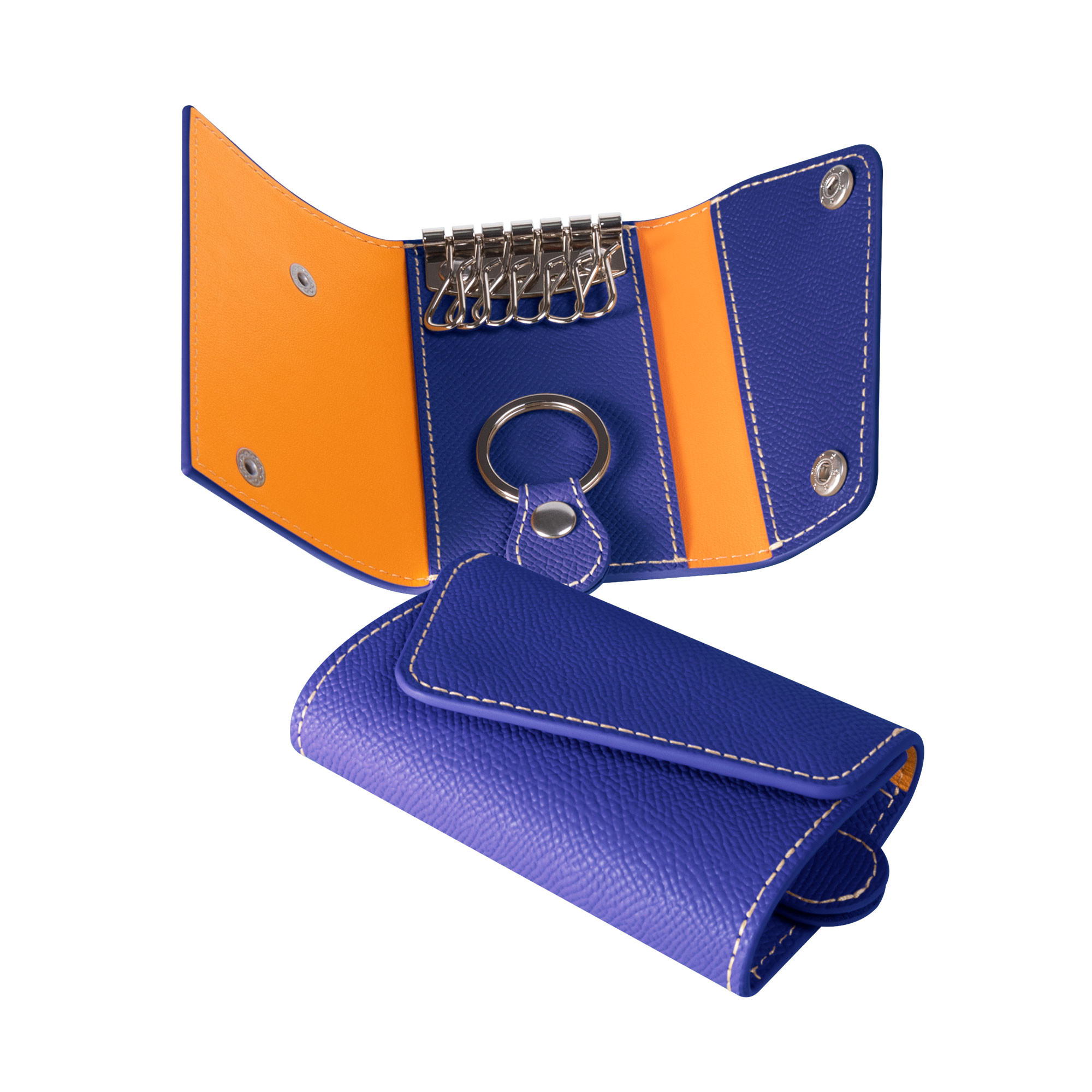 本革 キーケース スマートキーケース Lサイズ 15色が選べる<CONKC-L>