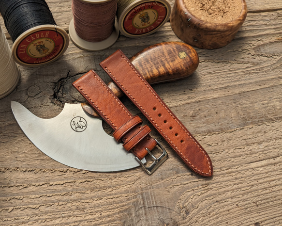 ホーウィン ダービーレザー イングリッシュタン｜フルステッチ