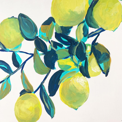 原画】レモンの絵 絵画 Hang 通販 15892385｜Creema(クリーマ)