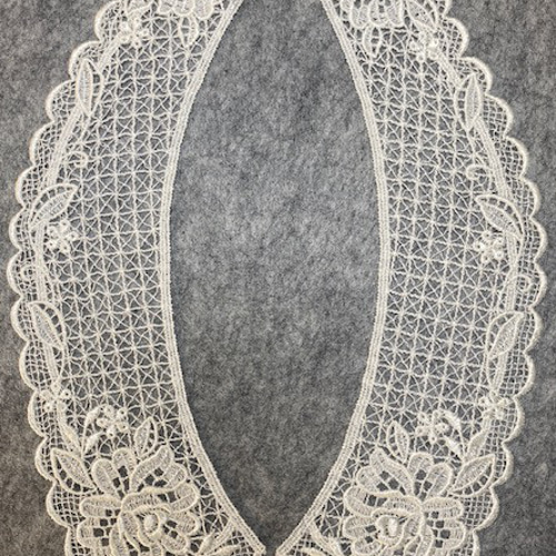 RC-1087 薔薇柄のエレガントなケミカルレースつけ襟 レース Relace