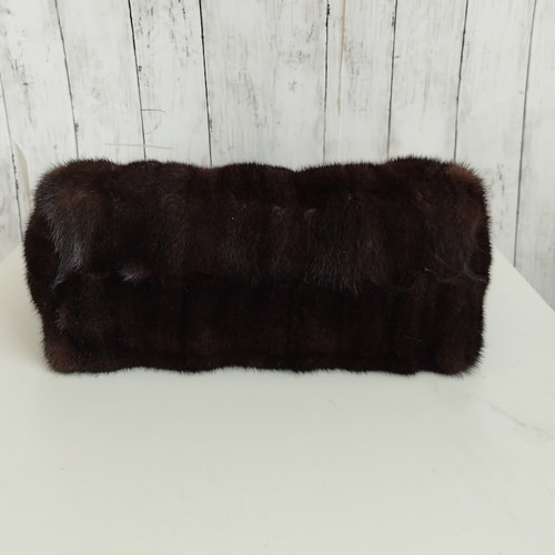 裕子様リメイクオーダー品 ¶ ダークミンクロングコートからトート