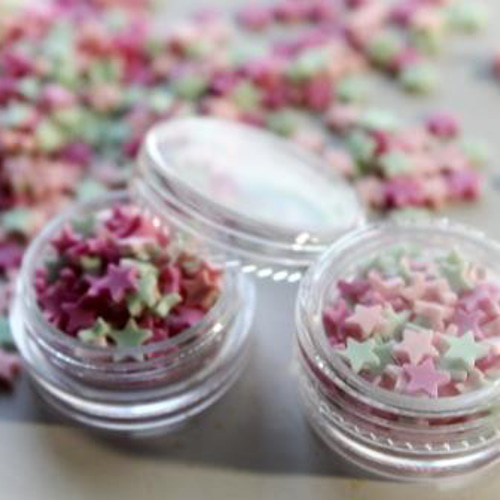 クレイトッピング【星のチョコチップ】2ケース レジン・樹脂 junco