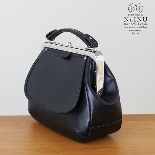 フランス鉄道の車掌バッグ 2WAY スムース ブラック ショルダーバッグ