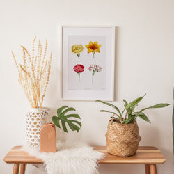 【NO.441】フラワーアートポスター花柄ナチュラルインテリア可愛い植物ボタニカルハガキA3A2A1B5B4B3B2B1 11枚目の画像