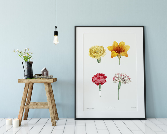 【NO.441】フラワーアートポスター花柄ナチュラルインテリア可愛い植物ボタニカルハガキA3A2A1B5B4B3B2B1 8枚目の画像