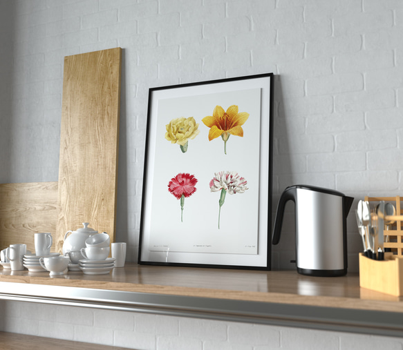 【NO.441】フラワーアートポスター花柄ナチュラルインテリア可愛い植物ボタニカルハガキA3A2A1B5B4B3B2B1 12枚目の画像