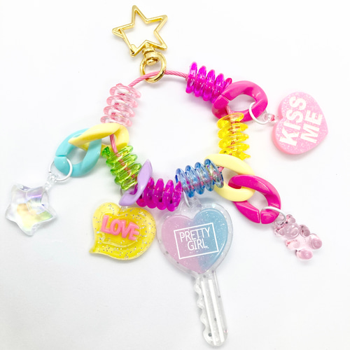 新作 じゃらじゃらキーホルダー ジャラジャラ キーホルダー ダンス  