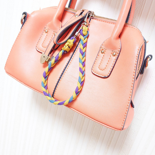 ミサンガハンドストラップ】 ハンドメイド パラコード スマホ 携帯