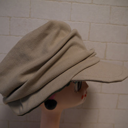 棉材質紡紗針織面料製成的針織帽（Yorki-chan） 第2張的照片