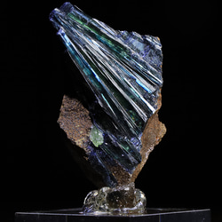 52g『希少な共生結晶美』天然 ビビアナイト 藍鉄鉱 ヴィヴィアナイト