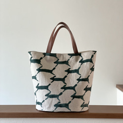 ⚮̈ミナペルホネン tambourine navy × light blue まるっこ