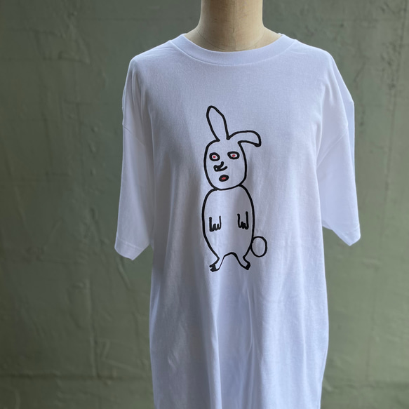 【巨匠動物園】うさぎさんTシャツ 4枚目の画像