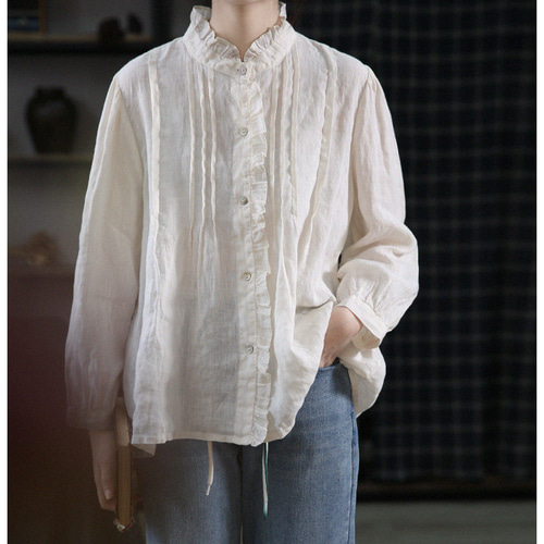 美品 ネストローブ ブラウン ベージュ リネン ジャケット ドルマン