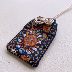 [ネコポス送料無料]インド刺繍のマース袋（お守り袋）オリエンタル 4枚目の画像