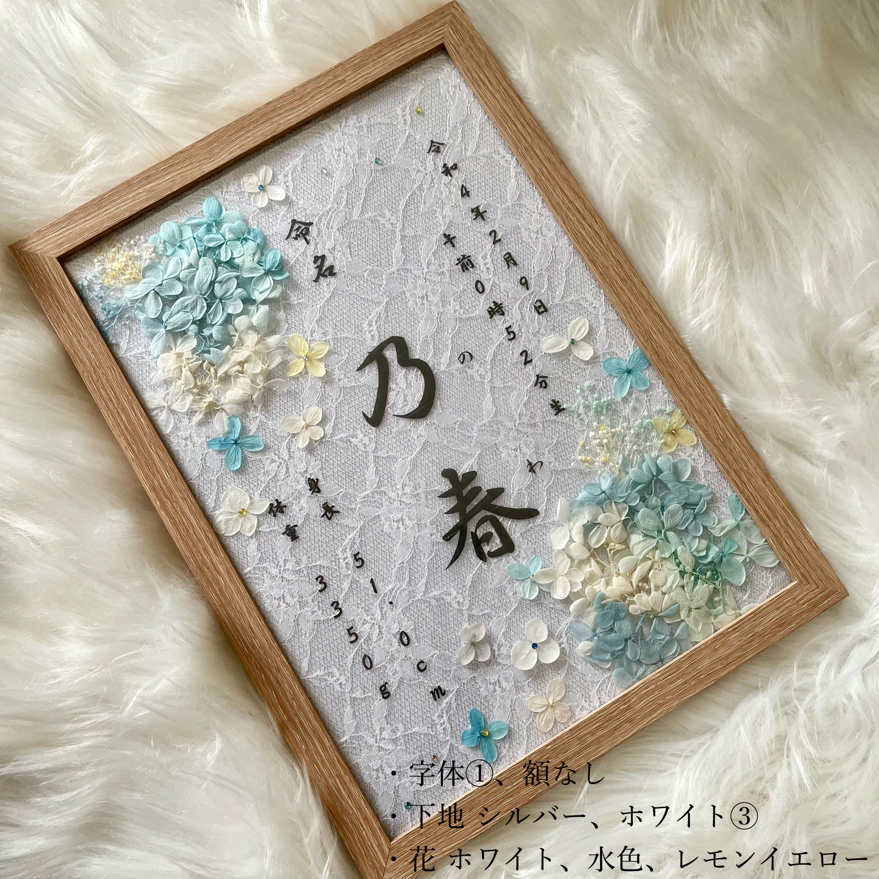 命名書 ニューボーンフォト 出産祝い プレゼント 新生児 お名前