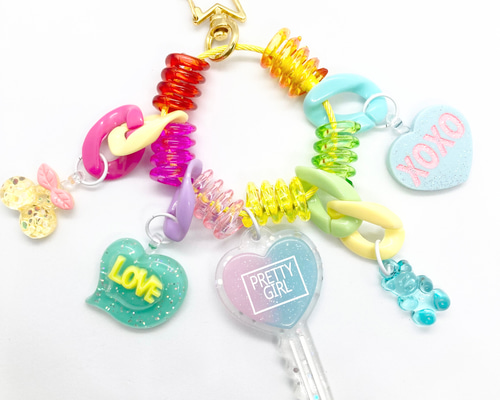 新作 じゃらじゃらキーホルダー ジャラジャラ キーホルダー ダンス