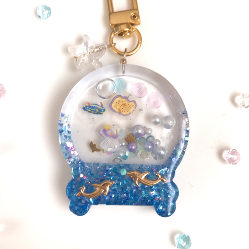 ウミウシ シェイカーキーホルダー［オイル入り］ キーホルダー sora