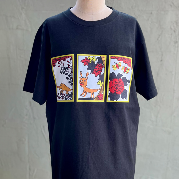 【巨匠動物園】猪鹿蝶Tシャツ 2枚目の画像