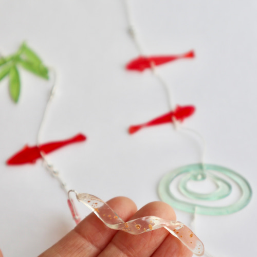 モビール・金魚と笹の葉《特集掲載》 モビール atelier-hiwa 通販