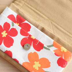 Gift Women - Clutch Wallet/cell phone wallet/floral 4枚目の画像
