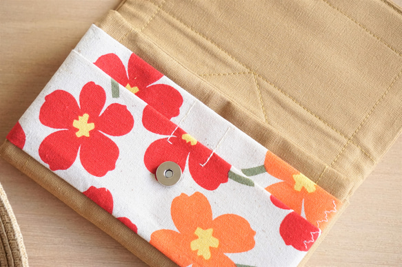 Gift Women - Clutch Wallet/cell phone wallet/floral 4枚目の画像