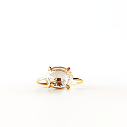 【海外限定】Simuero Abril Ring ホワイトトパーズ 天然石 指輪 Abril - Handmade silver ring | Simuero
