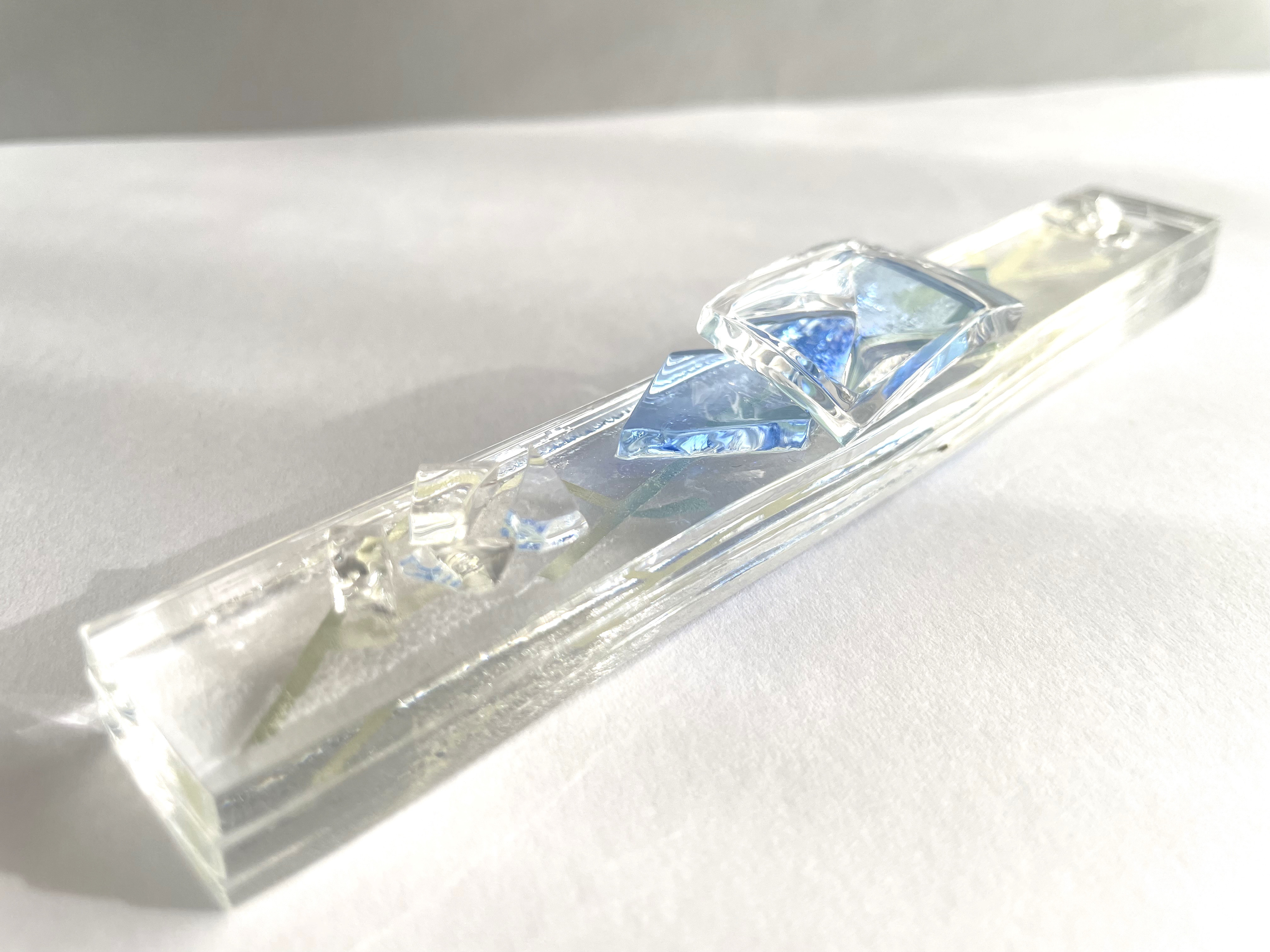 ペーパーウェイト/文鎮 cool ice1 ガラスの文鎮/氷/アイス/ ICE
