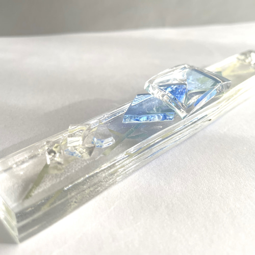 ペーパーウェイト/文鎮 cool ice1 ガラスの文鎮/氷/アイス/ ICE