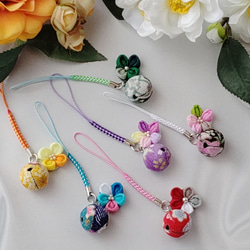 ちりめんストラップ　20個セット☆花シリーズ☆ハンドメイド☆バラ売り可