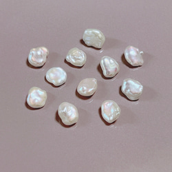 【-baroque-】14KGF ケシパール ブルーダイヤモンド クラシカル 天然石 ピアス・イヤリング チャーム 7枚目の画像