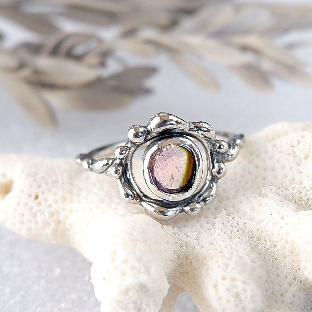 ビズー バイカラートルマリン 9号 バイカラートルマリンのリング 約9号