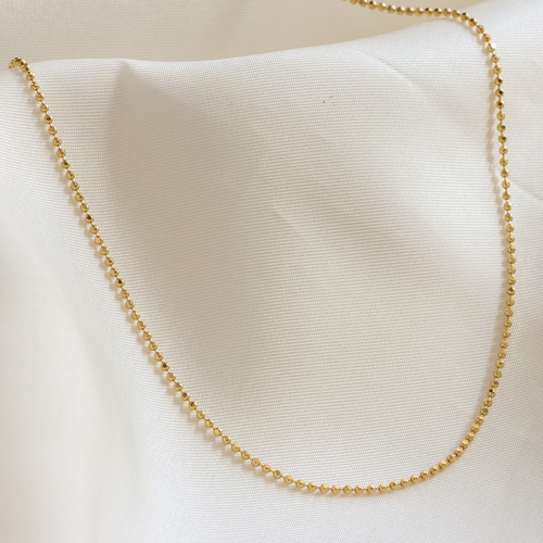 K18金ボールネックレス40cm tomatosarada K18 18金 ミラーボールペンダント ネックレス 40cm