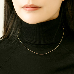 K18イエローゴールド ボールチェーンネックレス 40cm 18金GOLD SN1002