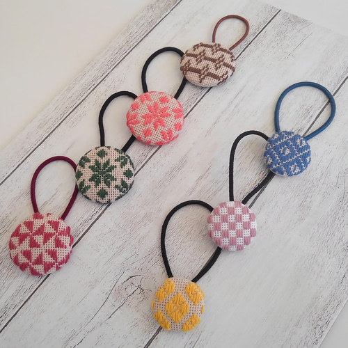 no.1588 レジン ヘアゴム ブローチ ポニーフック うさぎ no.1588