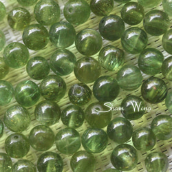 天然石✿高品質グリーンアパタイト ラウンド約4.9～5.8mm☆7粒 2枚目の画像