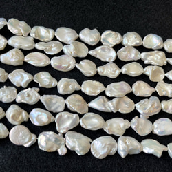 PA122　クレオ真珠  淡水ケシパール 1連約36cm 天然石 アクセサリー素材 1枚目の画像