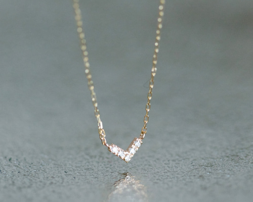 ルボンボン K10 イエローゴールド ダイヤモンドネックレス スキンネックレス K10 イエローゴールド ダイヤモンド ネックレス – Milluflora