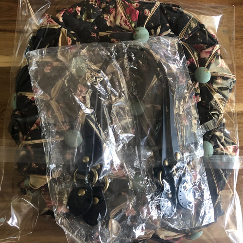 半完成品】⚠️持ち手はご自身で縫い付けてください⚠️折り花の